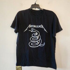 NWT Metallica T Shirt Coiled Snake Full Size Black